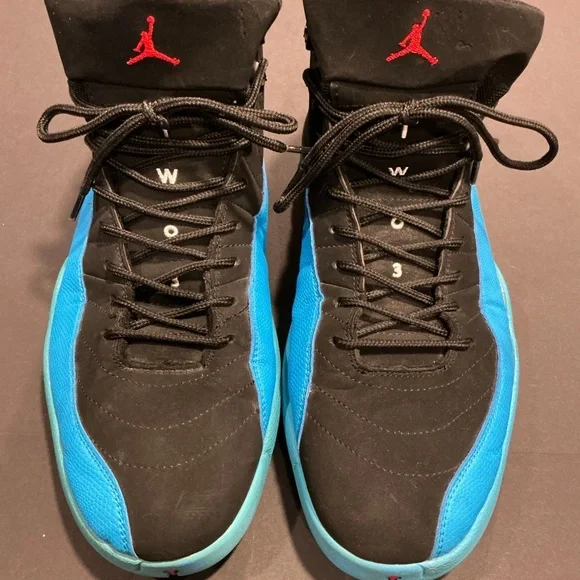 Nike Air Jordan 12 Retro Black Turbo Green Size 12 - Picture 5 of 16